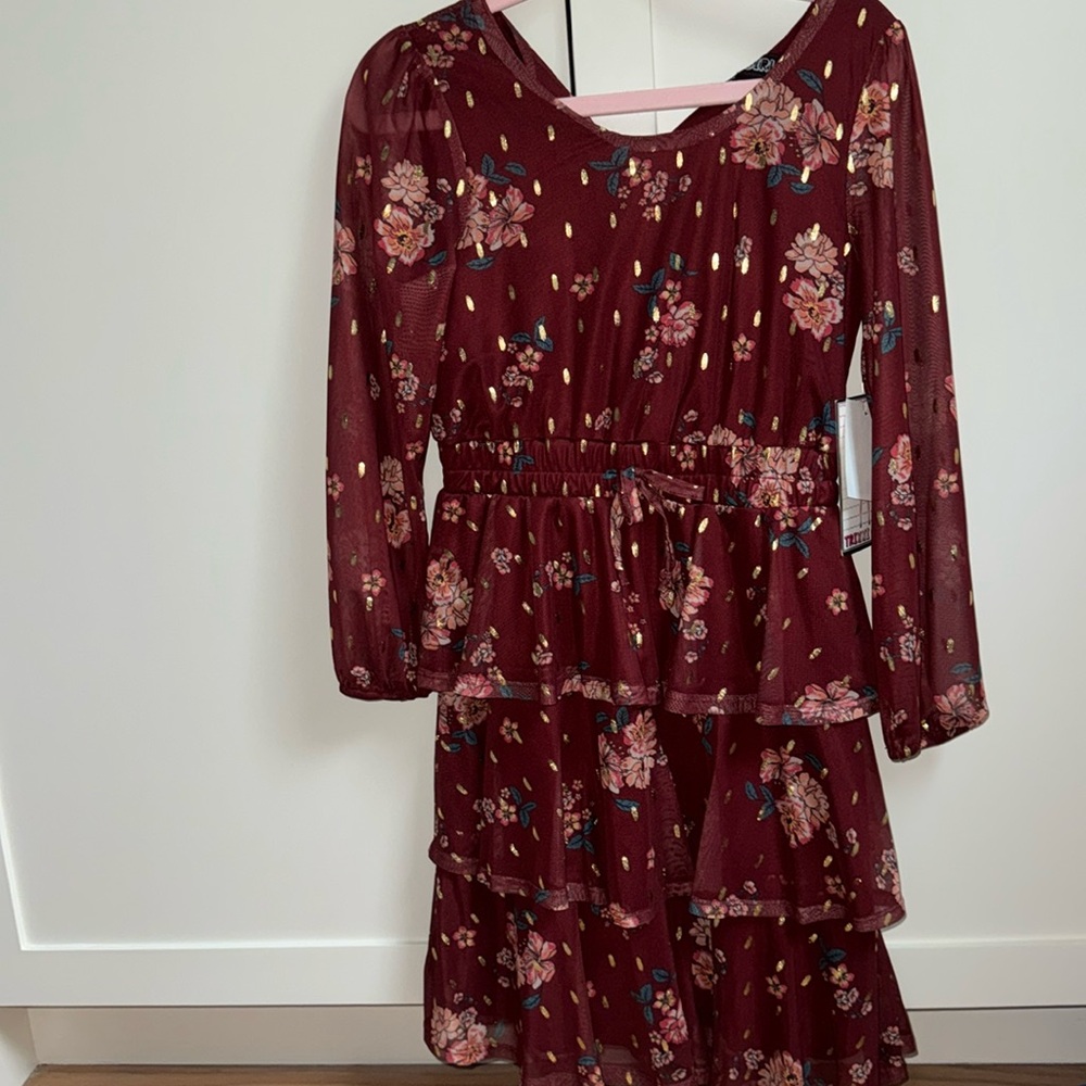 Light weight ruffle bottom dress
